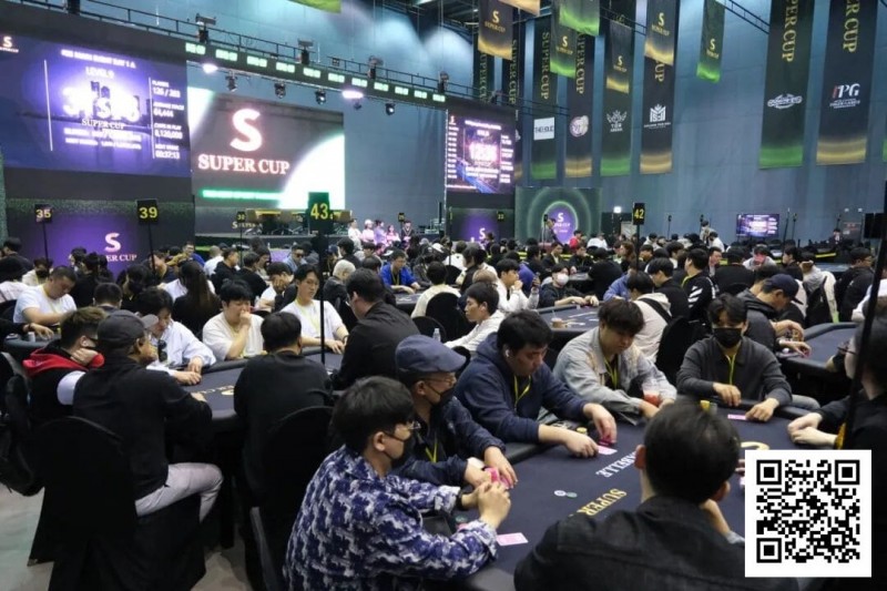 【牌手扑克】Super Cup仁川站｜王金琦 黄华闯入神秘赏金赛FT！主赛A组228人参赛29人晋级，余云超 曹庭嘉等人晋级DAY2