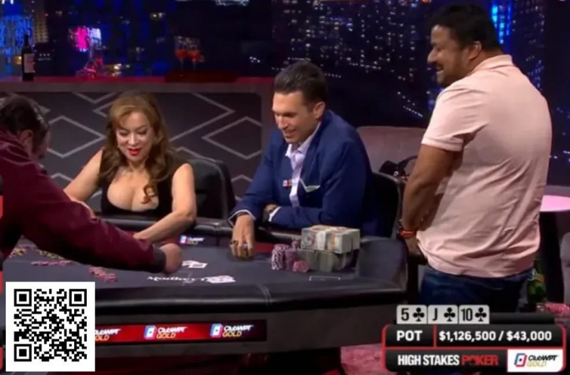 【牌手扑克】三人翻牌全下,发四次牌争夺110万美元巨池,A高成为最大赢家