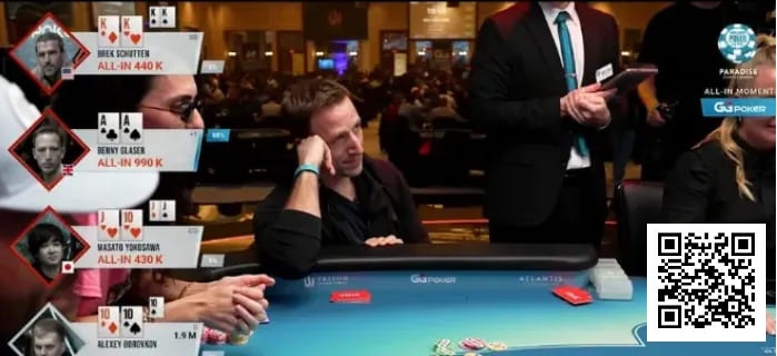 【牌手扑克】四家全下！AA、KK、TT、同花，谁是最后赢家？