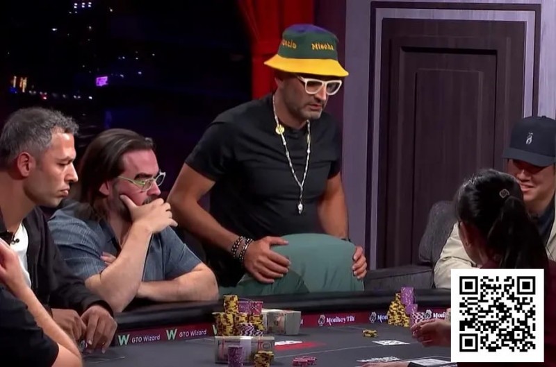 【牌手扑克】史上最惨cooler之一！A葫芦撞四条8，魔术师豪夺82W刀巨池！