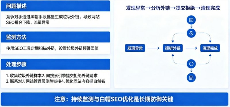 【牌手扑克】博彩平台的“负面SEO”防御：竞争对手恶意刷垃圾外链怎么办？