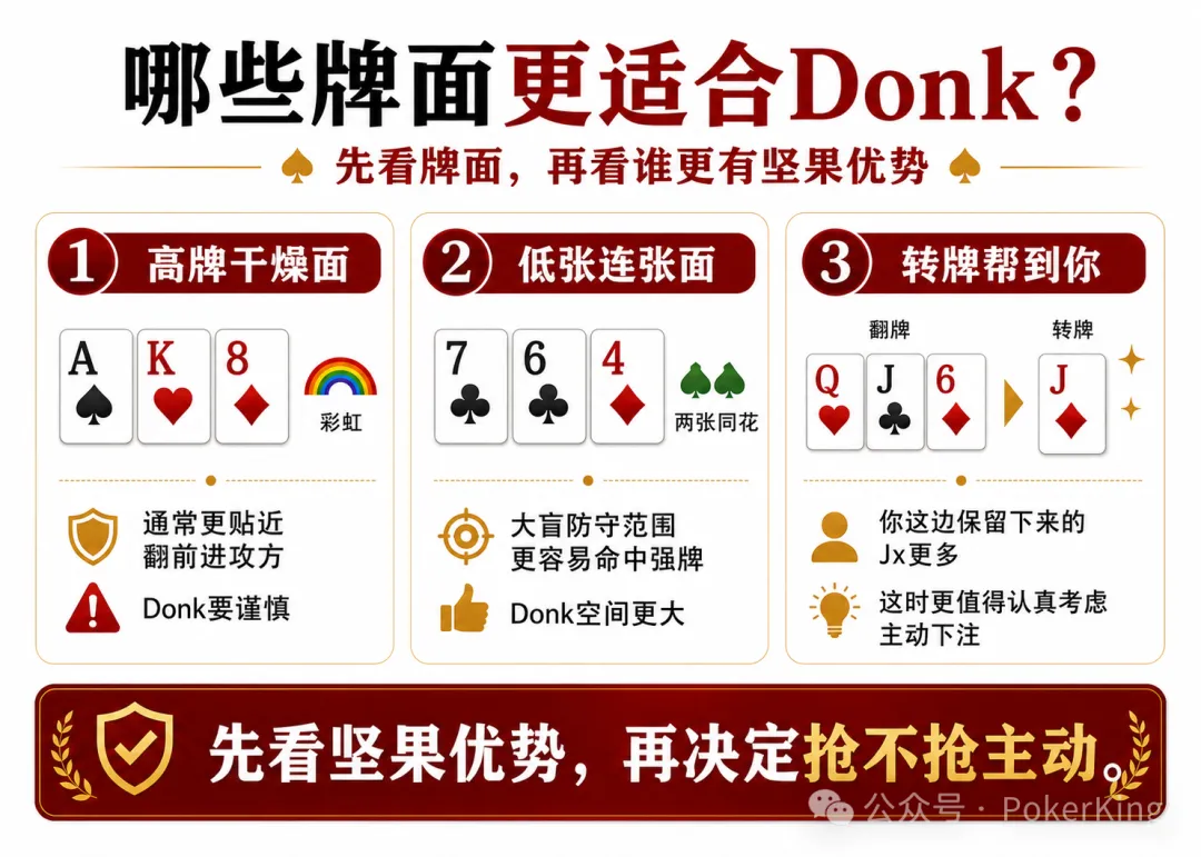 【牌手扑克】Donk-Bet什么时候能用？OOP不是只能过牌