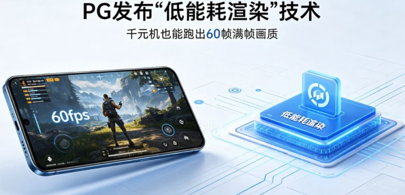 【牌手扑克】PG发布“低能耗渲染”技术,确保千元机也能跑出60帧满帧画质。