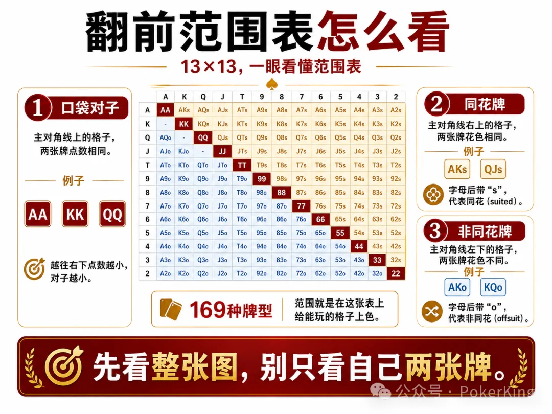 【牌手扑克】别只盯着自己两张牌：新手德州扑克中最容易被忽略的“范围思维”