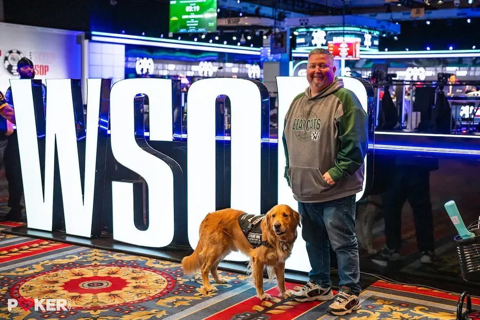 【牌手扑克】带着金毛打WSOP？“没有它，我可能会死在牌桌上”