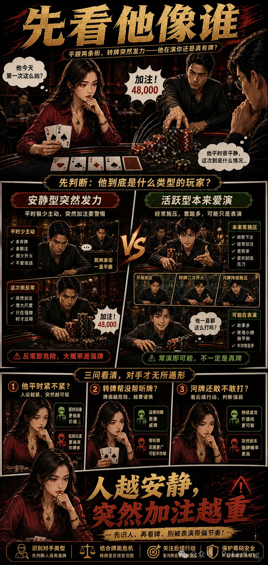 【牌手扑克】转牌被加注,到底该不该抓?先看三个破绽再决定