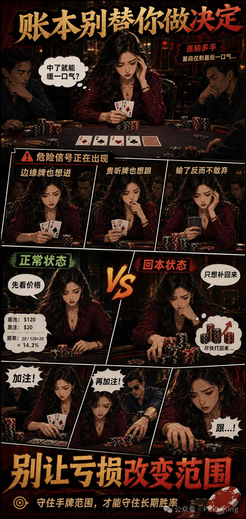 【牌手扑克】连输时最危险的三件事:别让“今晚必须追回来”替你做决定