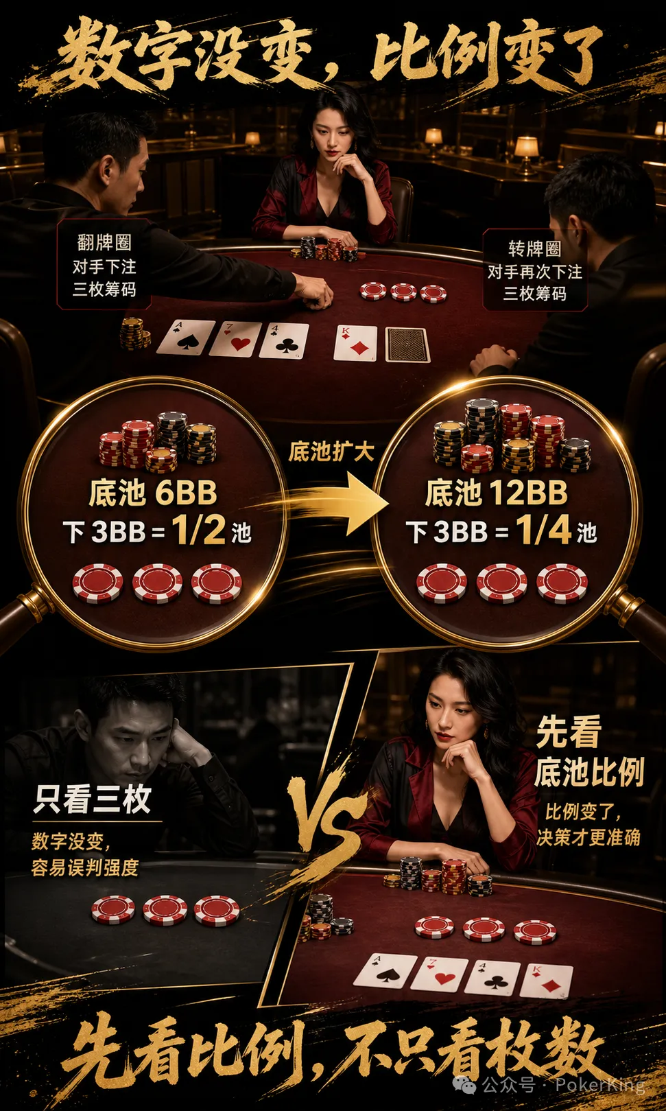 【牌手扑克】翻牌转牌同一个数，是“稳”还是“弱”？先查局面变没变